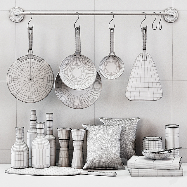 Kitchen Decorative set 035 3DSMax File - thumbnail 2