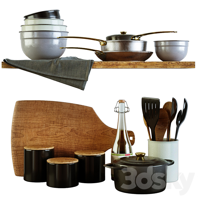 Kitchen Decorative set 036 3DSMax File - thumbnail 1