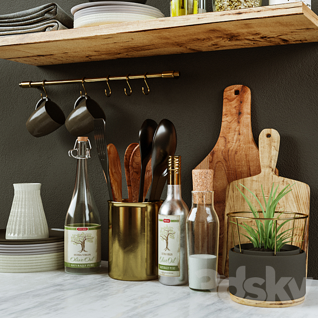 Kitchen Decorative set 038 3DSMax File - thumbnail 2