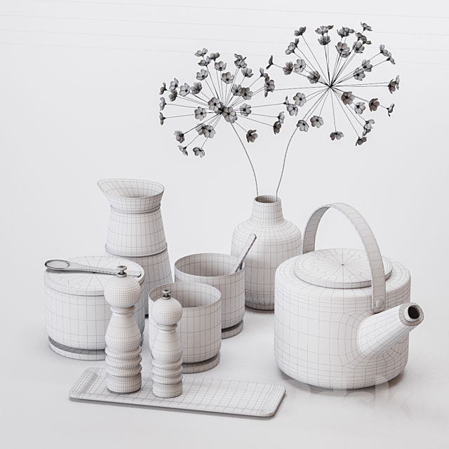 Kitchen Decorative set 043 3DSMax File - thumbnail 3