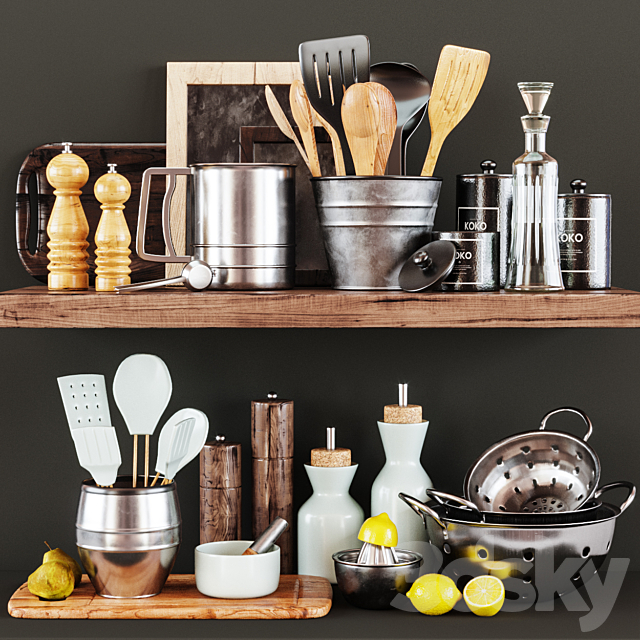 Kitchen Decorative set 044 3DSMax File - thumbnail 1