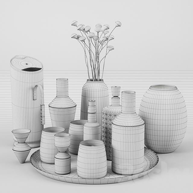 Kitchen Decorative set 046 3DSMax File - thumbnail 3