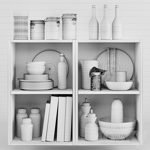 Kitchen Decorative set 052 3DSMax File - thumbnail 2