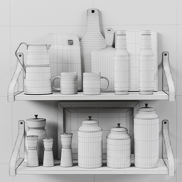 Kitchen Decorative set 053 3DSMax File - thumbnail 3