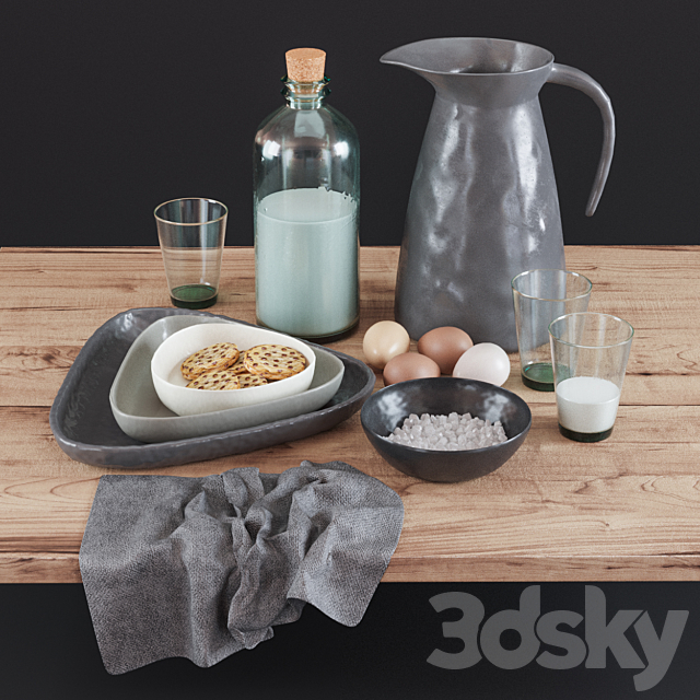 Kitchen Decorative set 06 3DSMax File - thumbnail 1