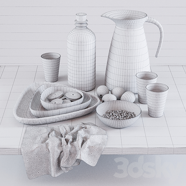 Kitchen Decorative set 06 3DSMax File - thumbnail 2