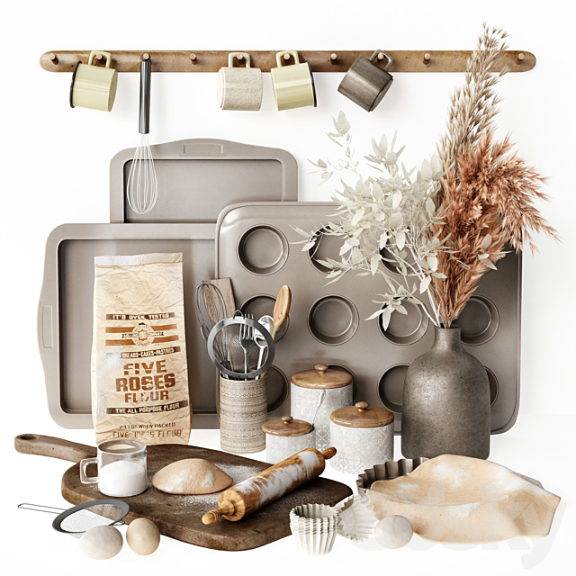 Kitchen Decorative Set – 08 3DSMax File - thumbnail 1