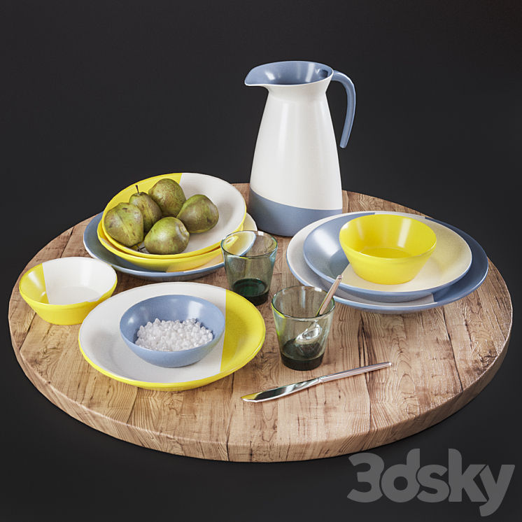 Kitchen Decorative set 09 3DS Max - thumbnail 1