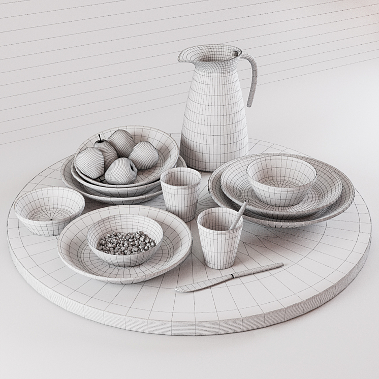 Kitchen Decorative set 09 3DS Max - thumbnail 2