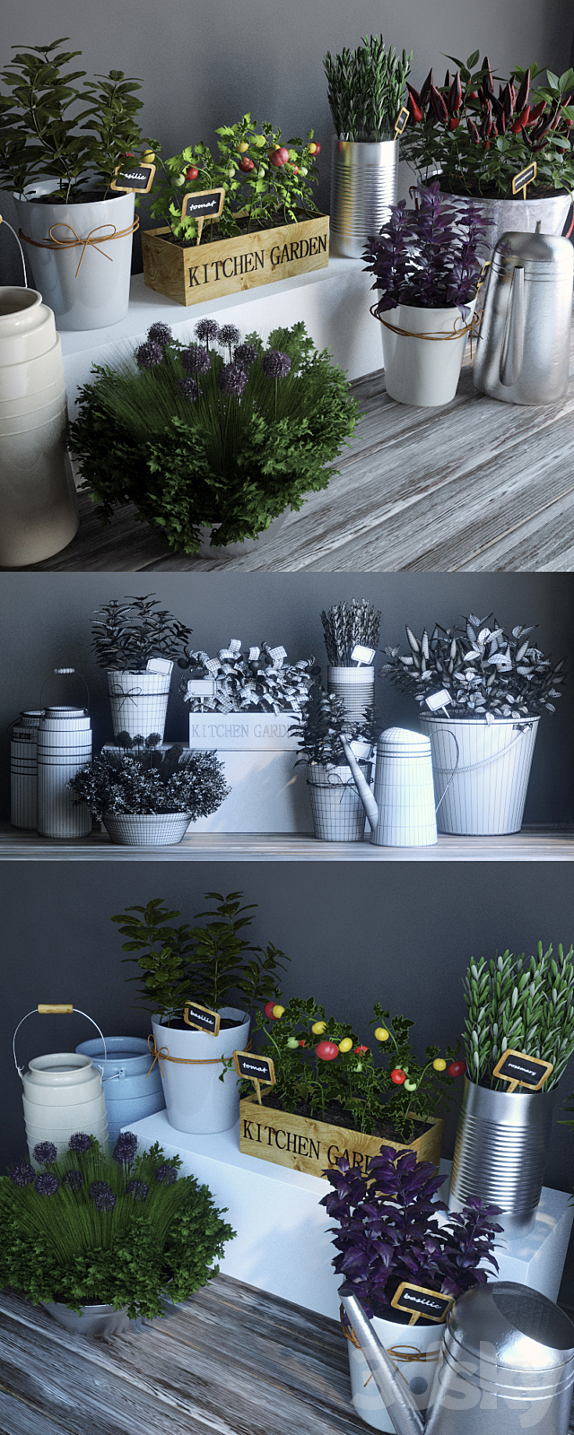 Kitchen garden 2 3DSMax File - thumbnail 2