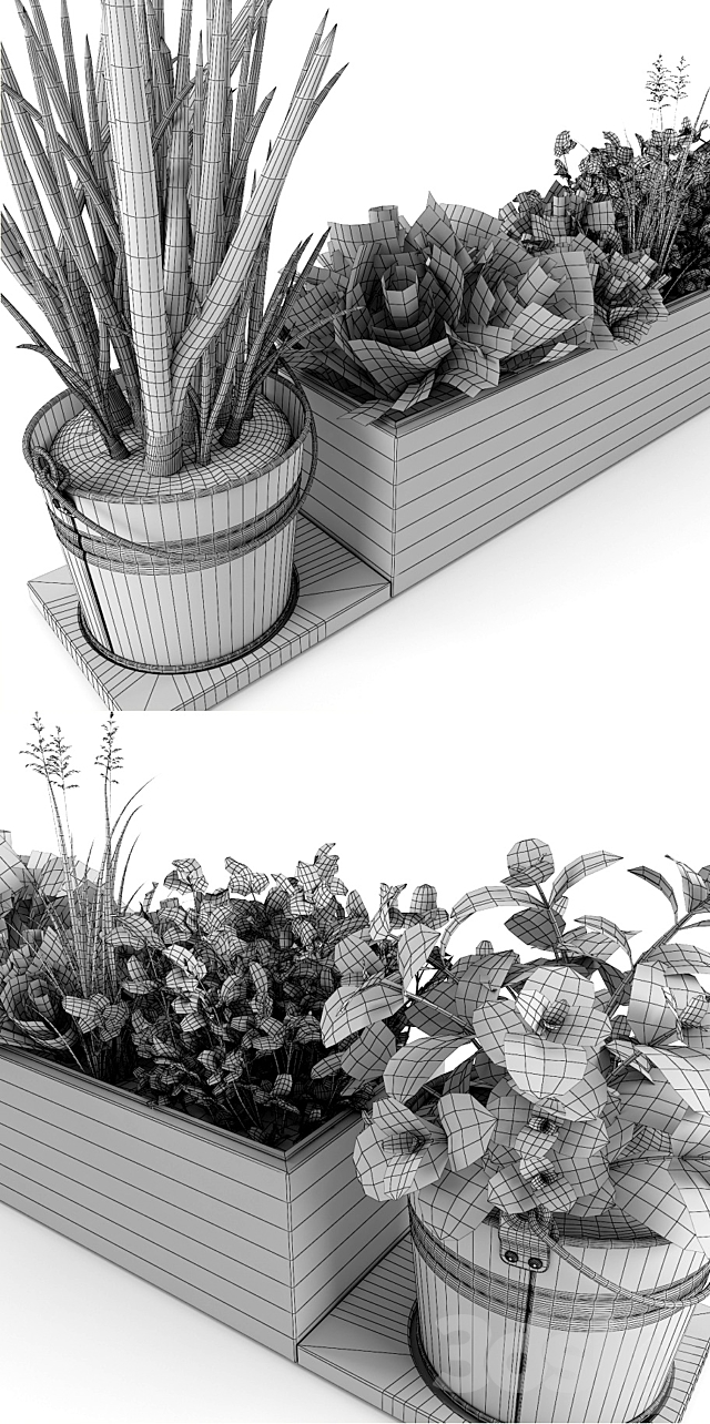 Kitchen garden 3ds Max - thumbnail 3