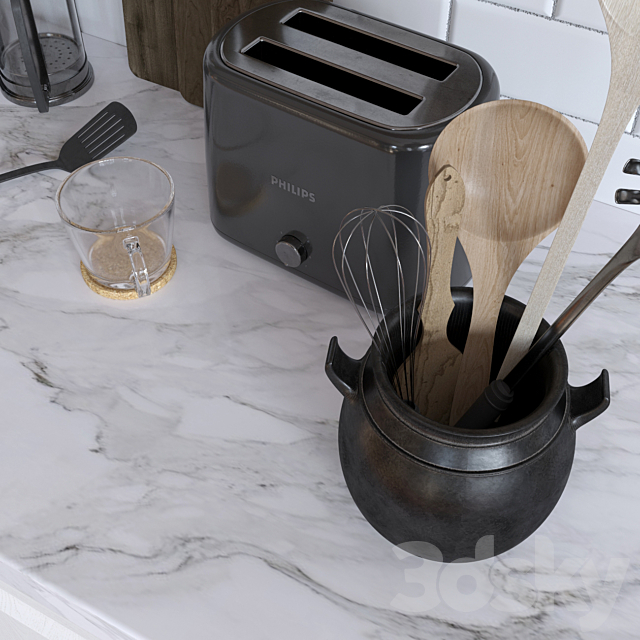 Kitchen nabor 3DS Max Model - thumbnail 2