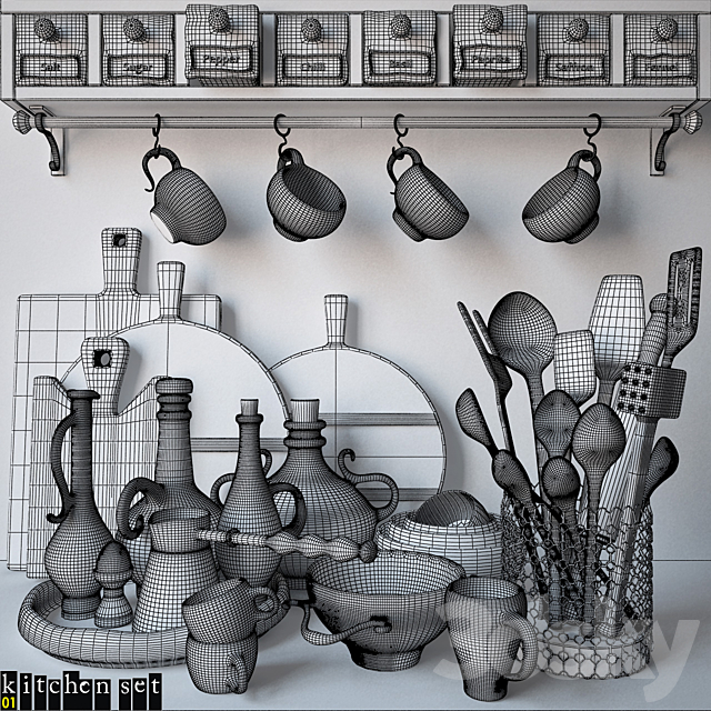 Kitchen Set – 01 3DSMax File - thumbnail 2