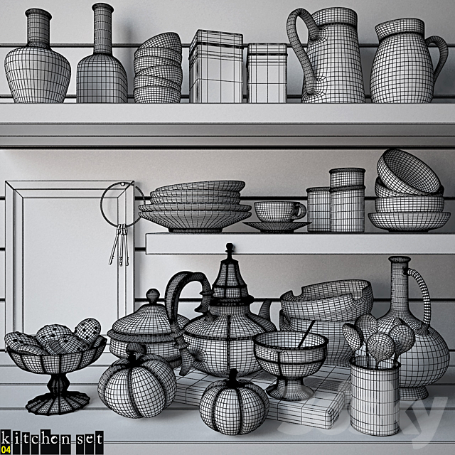 Kitchen Set – 04 3DSMax File - thumbnail 2