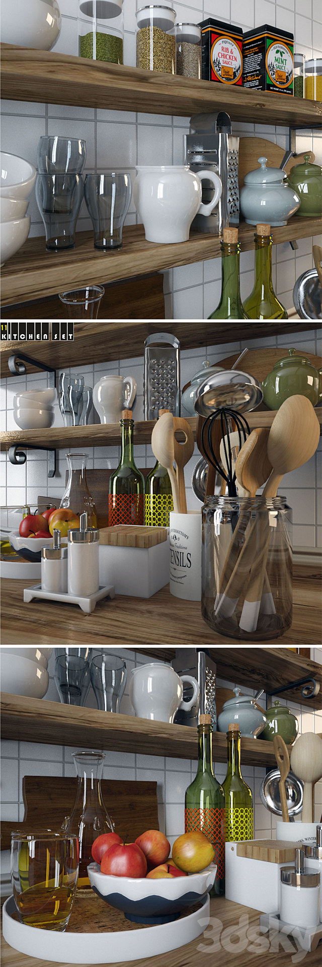 Kitchen Set 11 3DSMax File - thumbnail 2