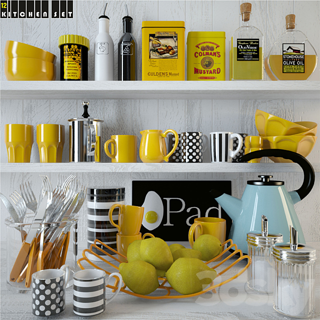 Kitchen Set 12 3DSMax File - thumbnail 1