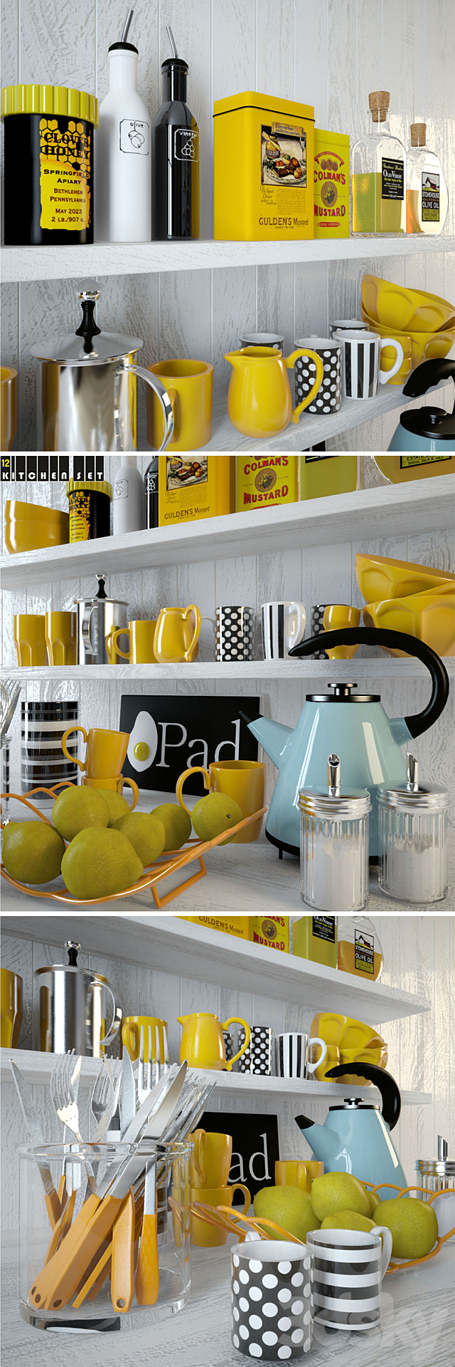 Kitchen Set 12 3DSMax File - thumbnail 2