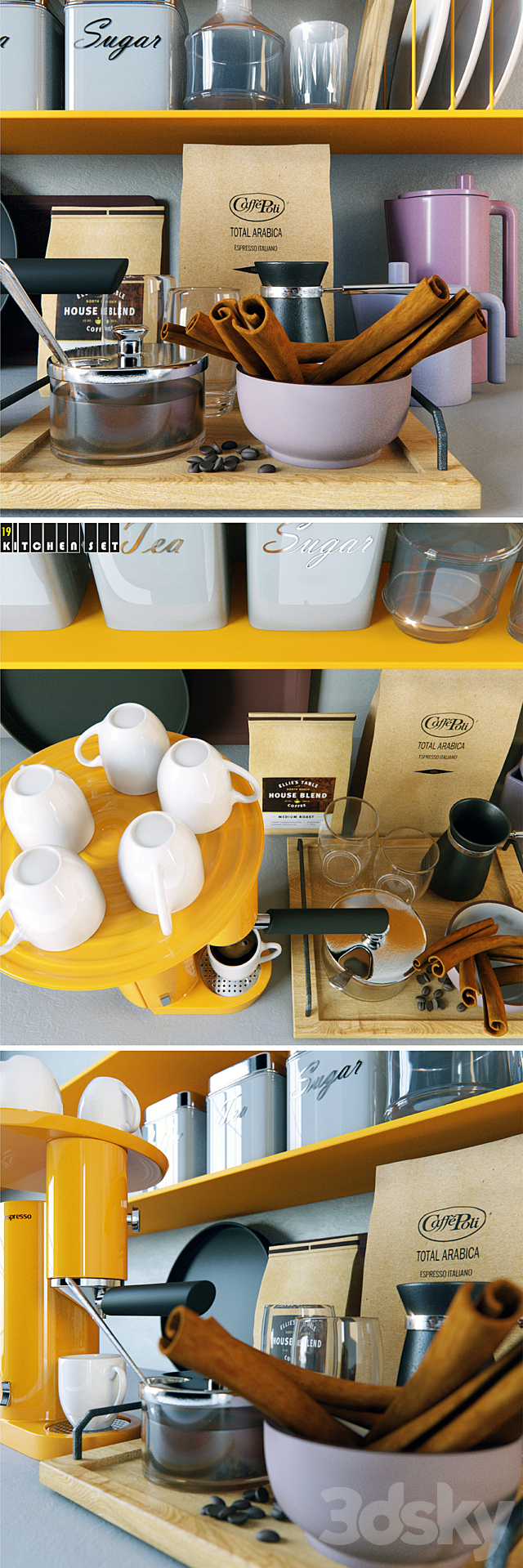 Kitchen Set 19 3DSMax File - thumbnail 2