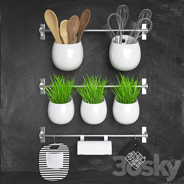 Kitchen set 3ds Max - thumbnail 1