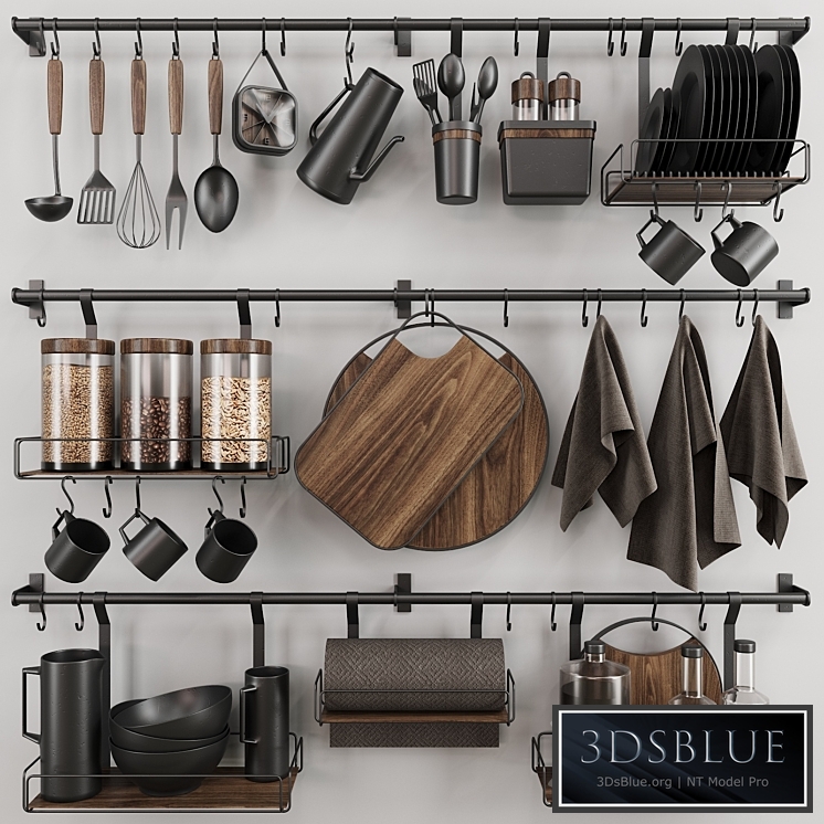 Kitchen set 3DS Max - thumbnail 3