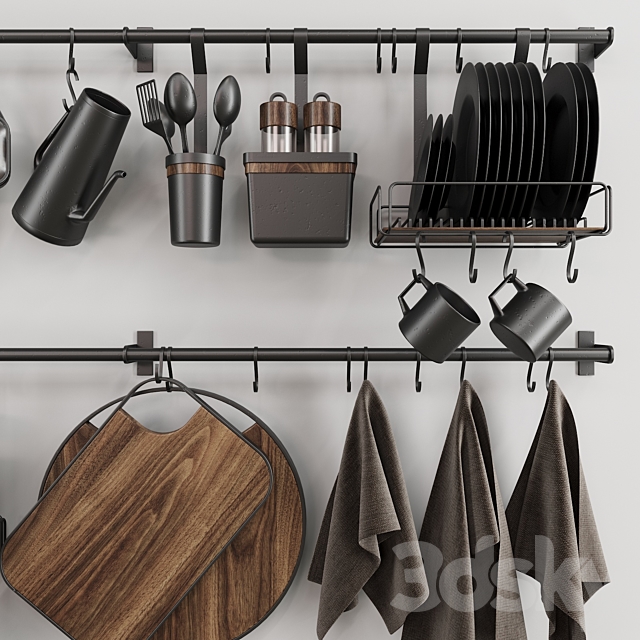 Kitchen set 3DS Max Model - thumbnail 3