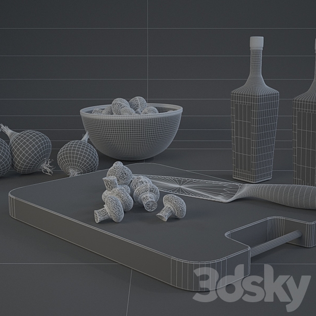 Kitchen set 3DSMax File - thumbnail 3