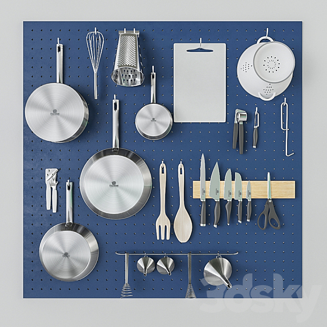 Kitchen set 3DSMax File - thumbnail 1