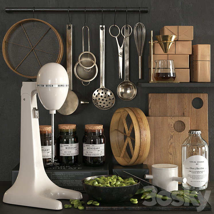 Kitchen set hb 3DS Max - thumbnail 1