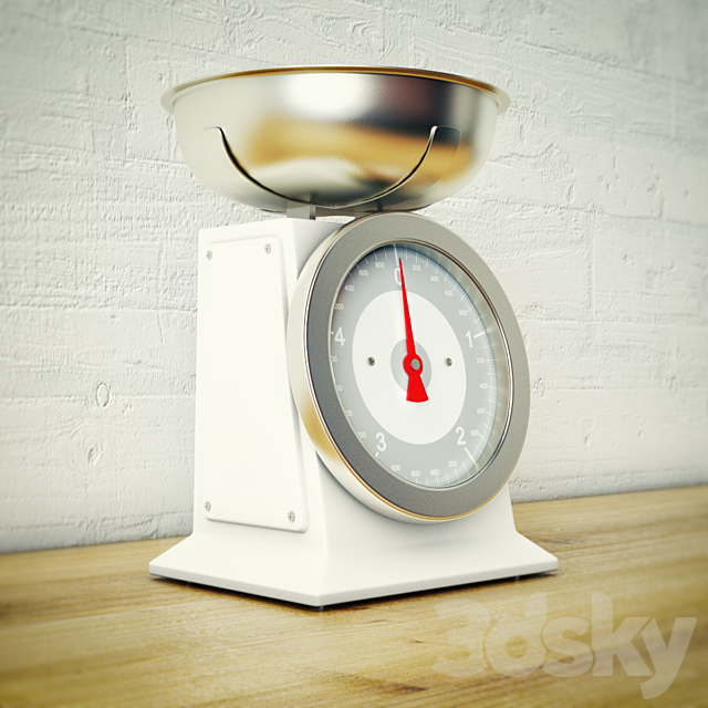 kitchen weight 3DS Max Model - thumbnail 2