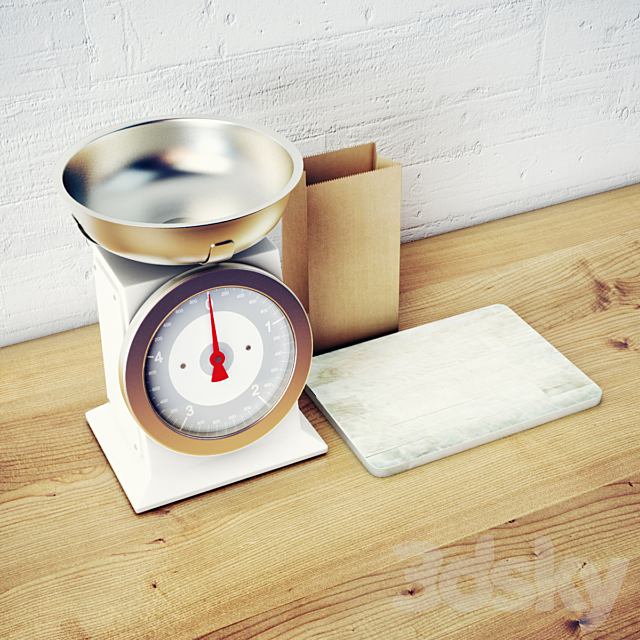 kitchen weight 3DS Max Model - thumbnail 3