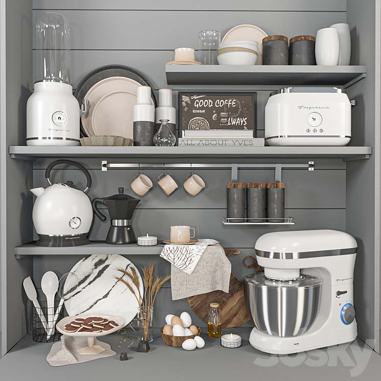 Kitchen_accessories 3DS Max Model - thumbnail 1