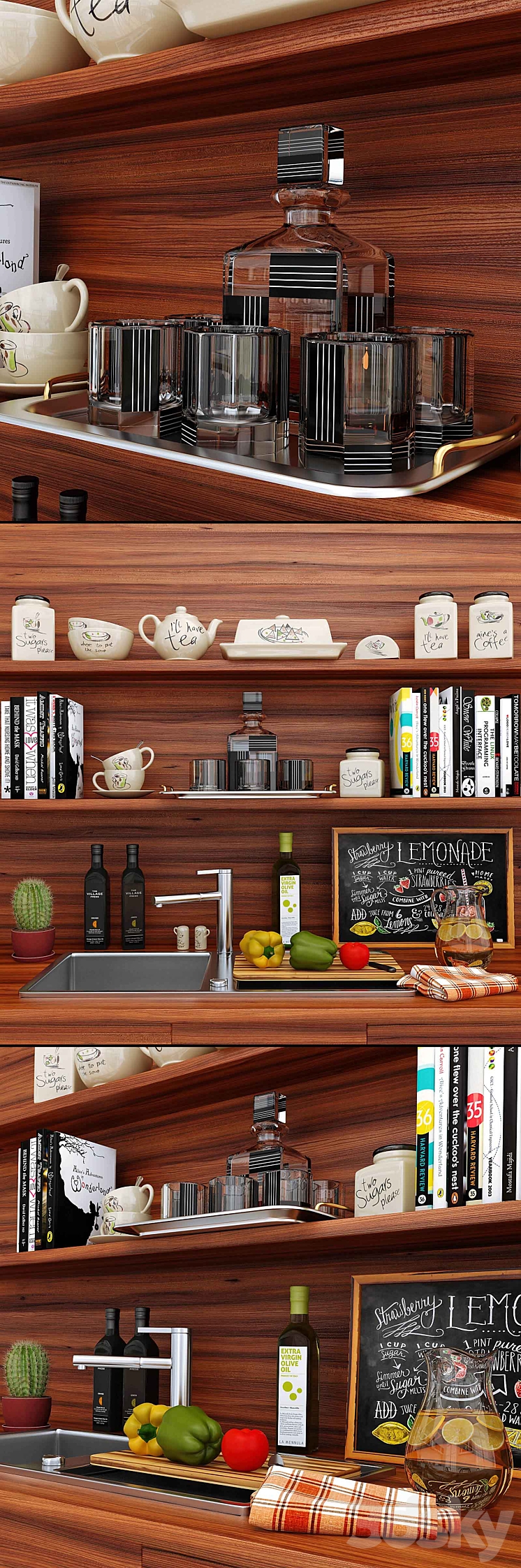 Kitchen_decor_02 3DS Max - thumbnail 1