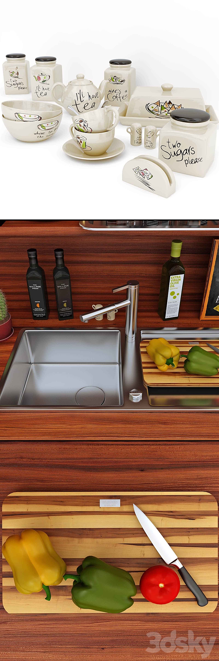 Kitchen_decor_02 3DS Max - thumbnail 2