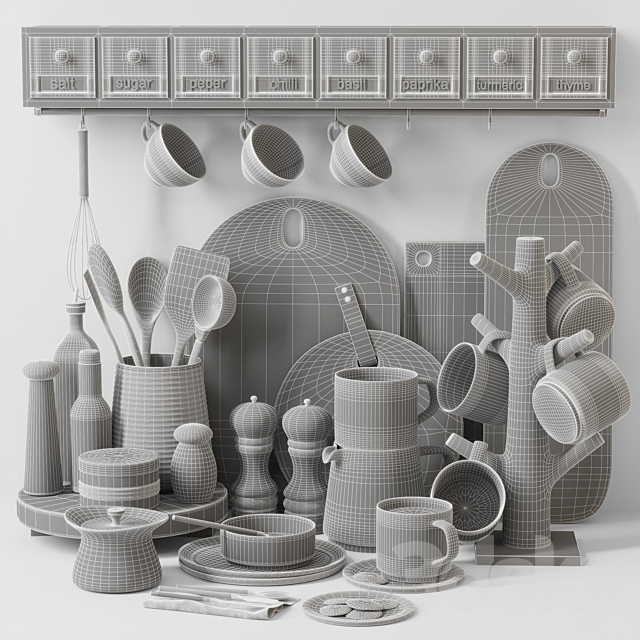 kitchen_set_003 3DSMax File - thumbnail 5