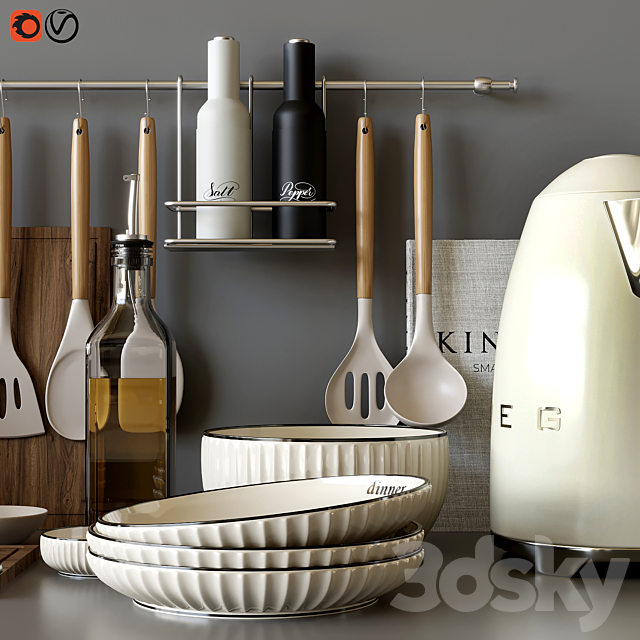 Kitchenware 3ds Max - thumbnail 2