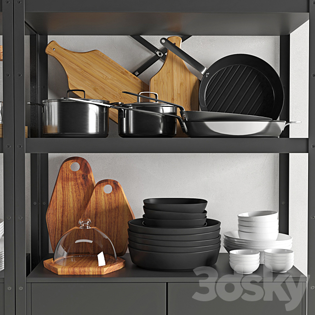 Kitchenware and Tableware 03 3DS Max Model - thumbnail 2