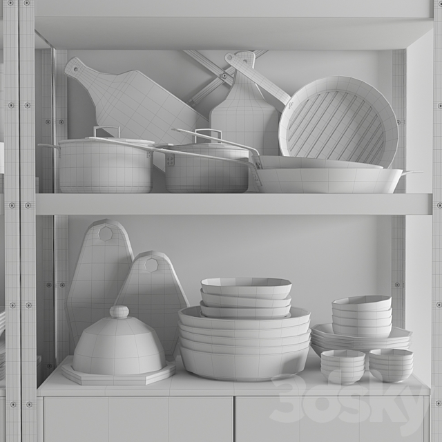 Kitchenware and Tableware 03 3DS Max Model - thumbnail 4