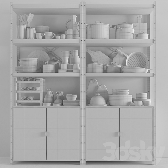 Kitchenware and Tableware 03 3DS Max Model - thumbnail 5