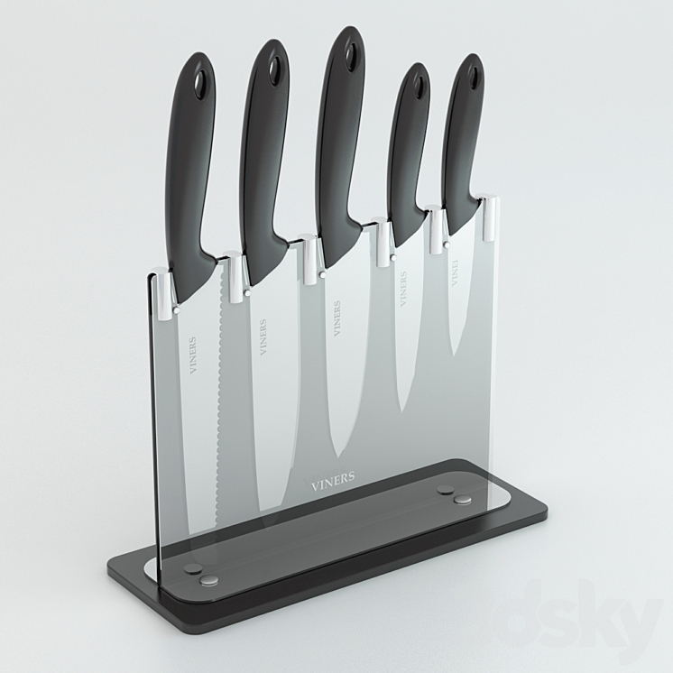 Knife block 3DS Max - thumbnail 1