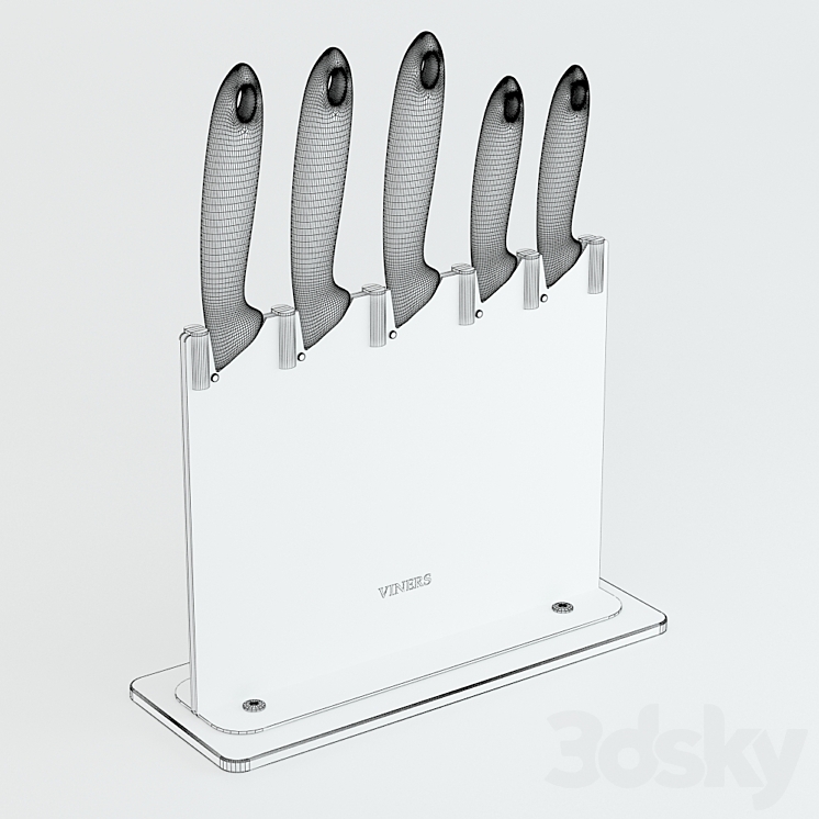 Knife block 3DS Max - thumbnail 2