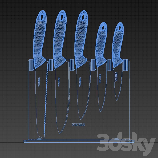 Knife block 3DSMax File - thumbnail 3