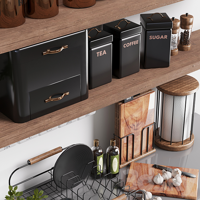 Next kitchen accessories shelf 3DSMax File - thumbnail 2