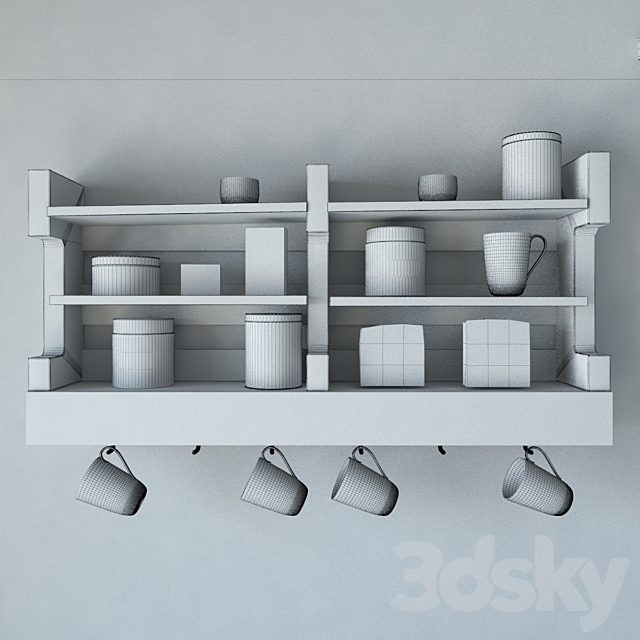 old shelf 3DSMax File - thumbnail 2