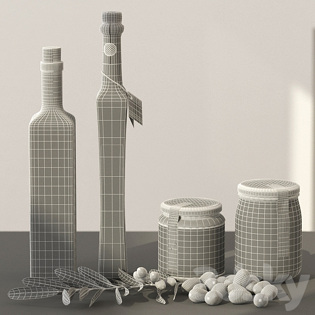 Olive and Oil set 3DSMax File - thumbnail 2