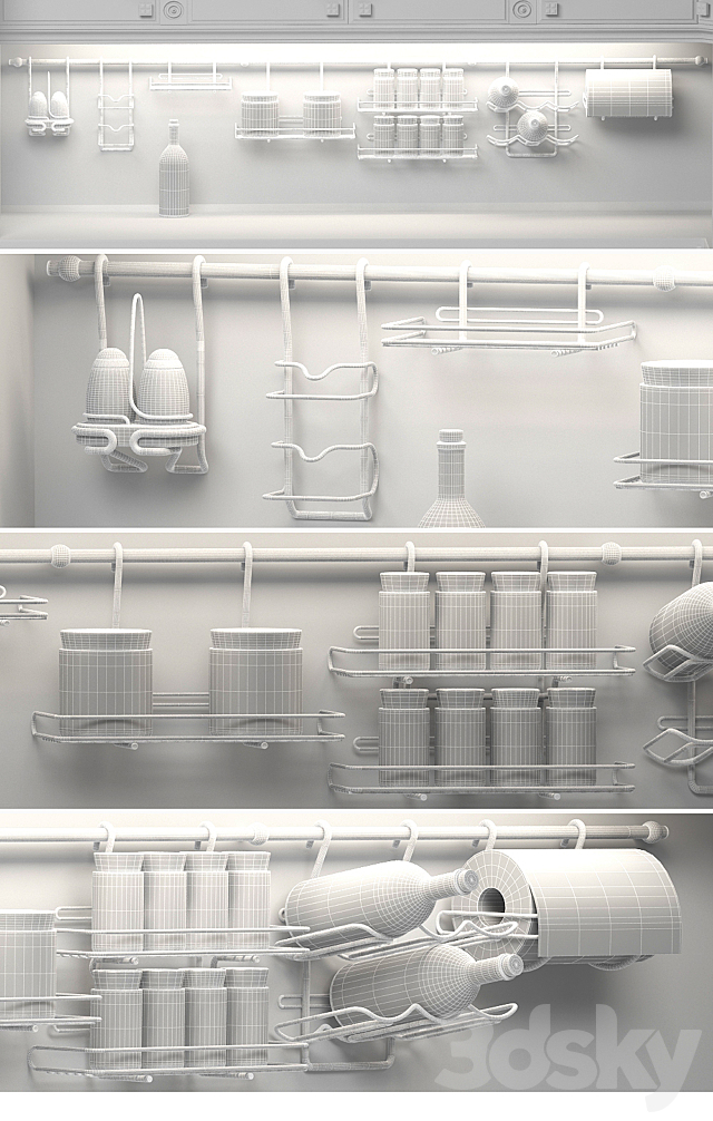 Rail for kitchen 3DSMax File - thumbnail 2