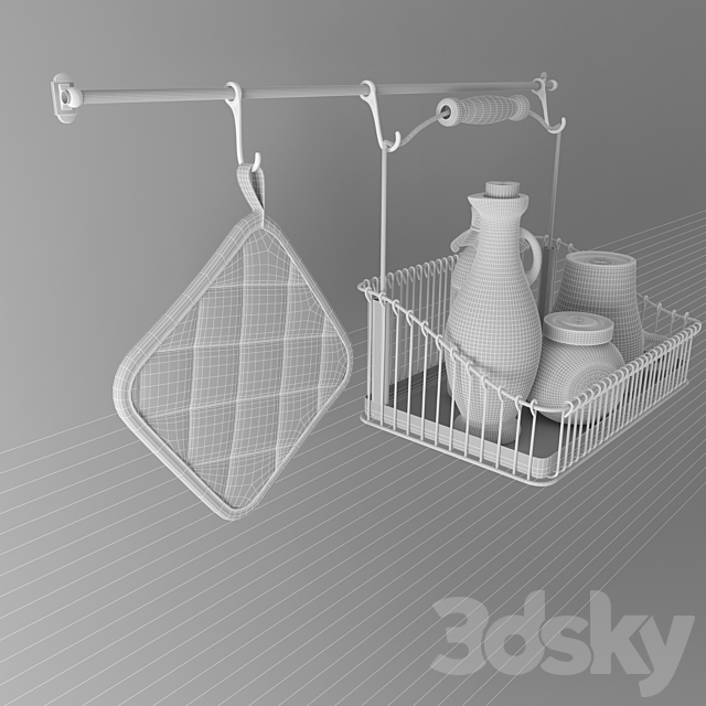 Rails kitchen with Ikea 3DSMax File - thumbnail 2