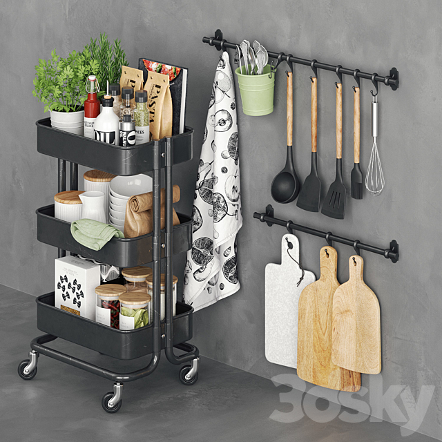 Raskog cooking cart 3ds Max - thumbnail 1