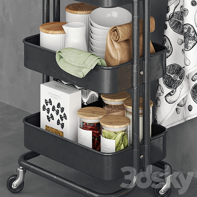 Raskog cooking cart 3ds Max - thumbnail 3