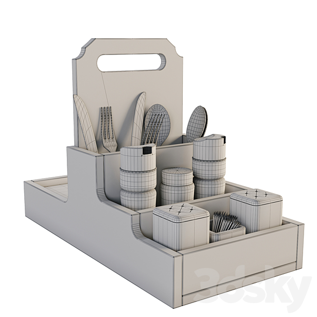 Restaurant set 1 3DSMax File - thumbnail 3