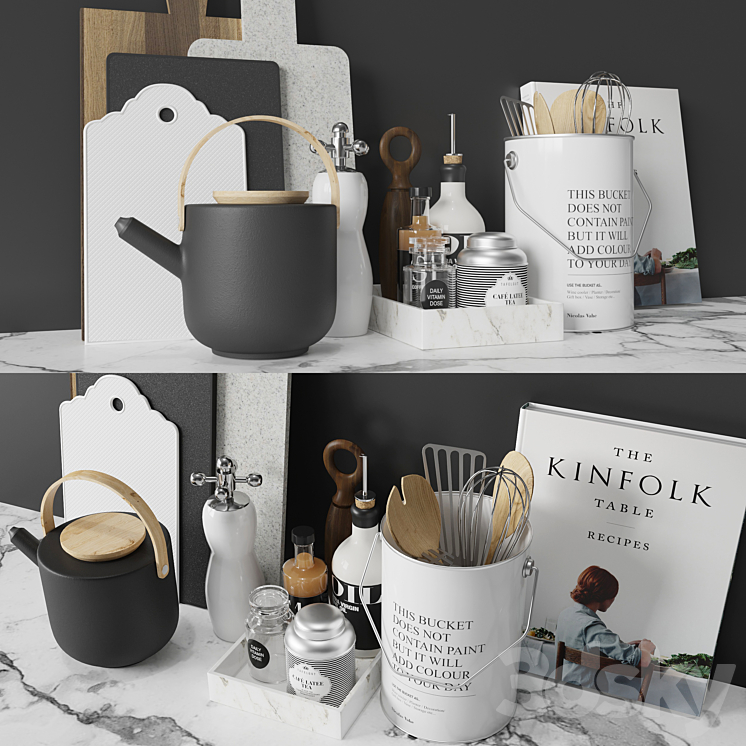 Set 005 Kitchen 3DS Max - thumbnail 2